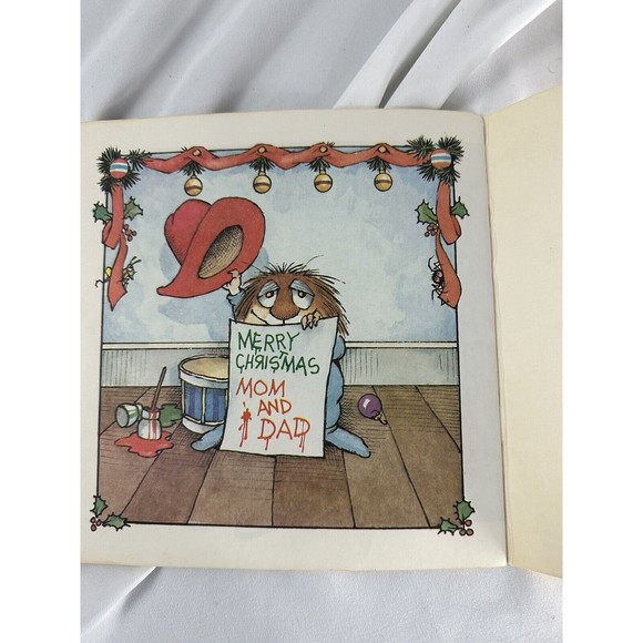 MERRY CHRISTMAS MOM AND DAD Retro Vintage Golden Book Mercer Mayer 1982 HOLIDAY - Picture 3 of 5